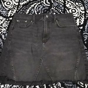 Black jean skirt